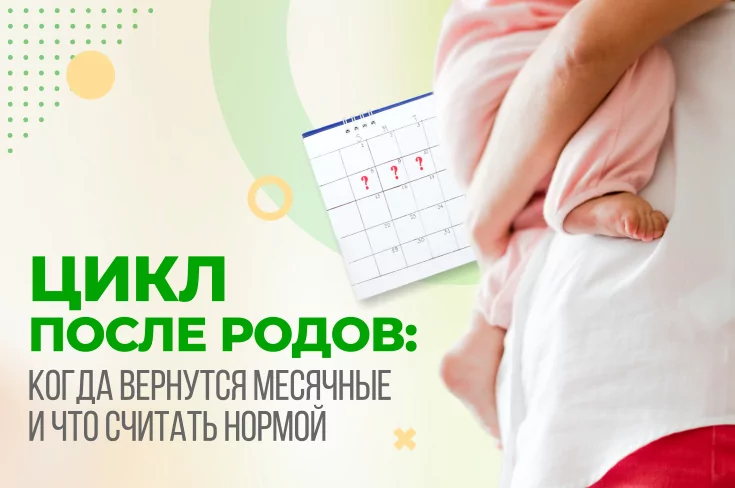 Цикл после родов: когда вернутся месячные и что считать нормой